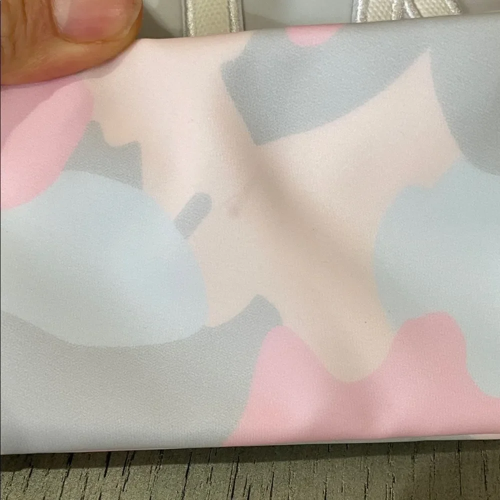 TRVL Signature Accessories Pink and Gray Camouflage Hair Bag